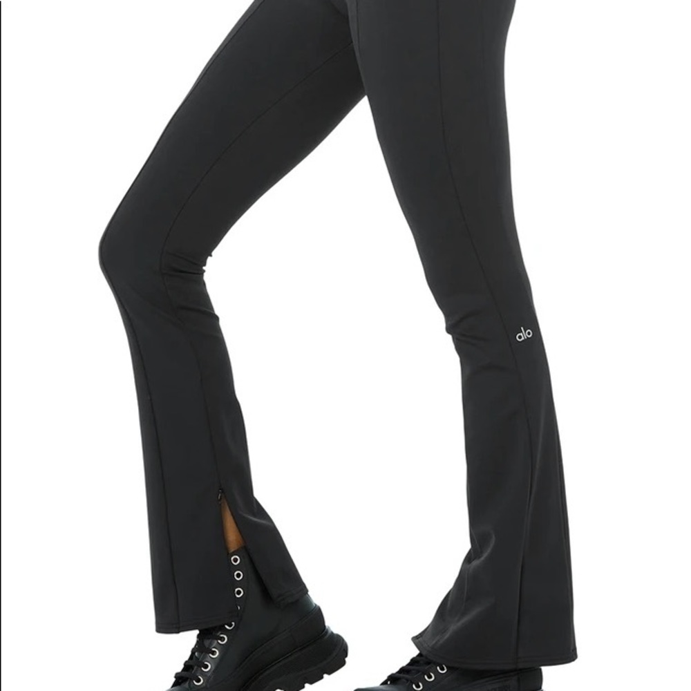 NEW Alo High-Waist Zip It Flare Leggings
